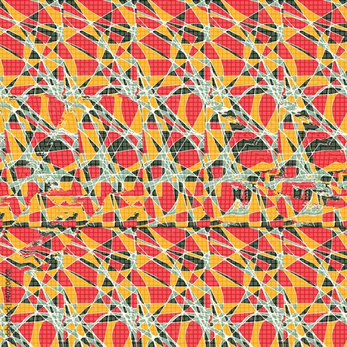 Photography Stereogram illusion with turtle going forward in hidden 3D picture