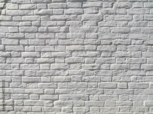 Full Frame Shot Of White Brick Wall