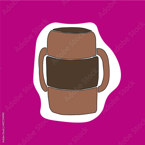 thermo cup, container for drinking in winter, we drink hot drinks in winter, thermo mug, thermo cup, thermo glass, thermo bottle, cup with a double bottom, illustration for instagram, illustration for