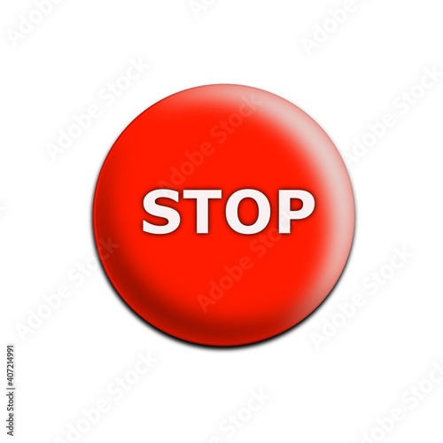 Naklejka Stop Knopf