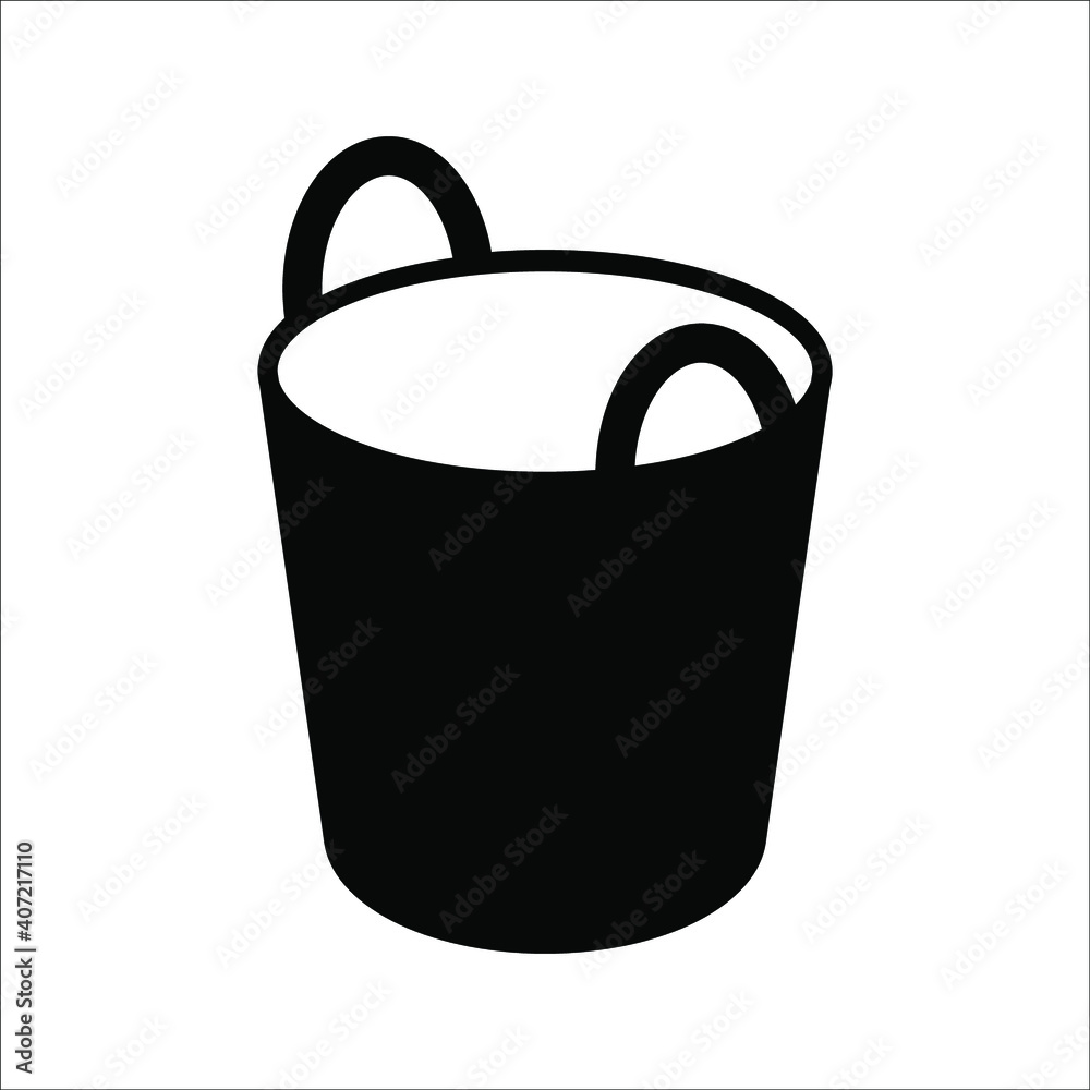 Clothes basket icon. Laundry household on white background. color editable Clothes basket icon. Laundry household on white background. color editable