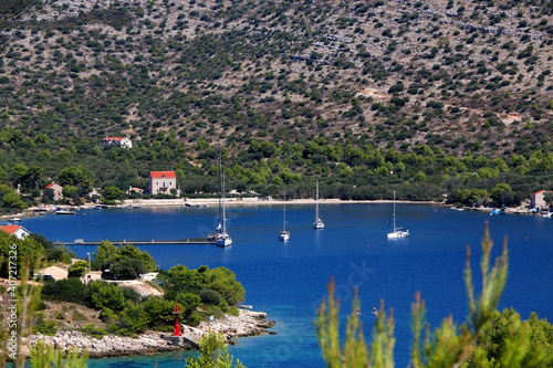 Picturesque bay on island Lastovo  Croatia.