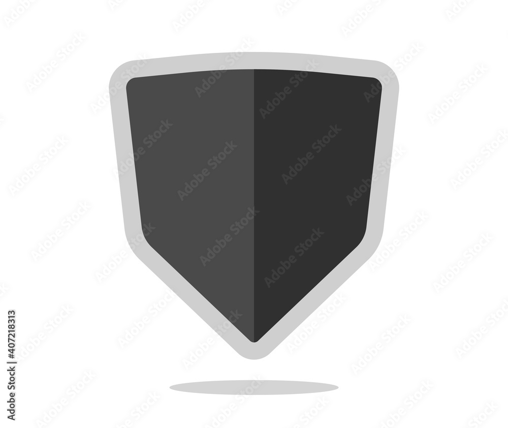 Shield protection icon vector isolated, secure privacy black and white pictogram emblem, guard and defence silhouette shape element template empty blank, guarantee sign idea modern design clipart Shield protection icon vector isolated, secure privacy black and white pictogram emblem, guard and defence silhouette shape element template empty blank, guarantee sign idea modern design clipart