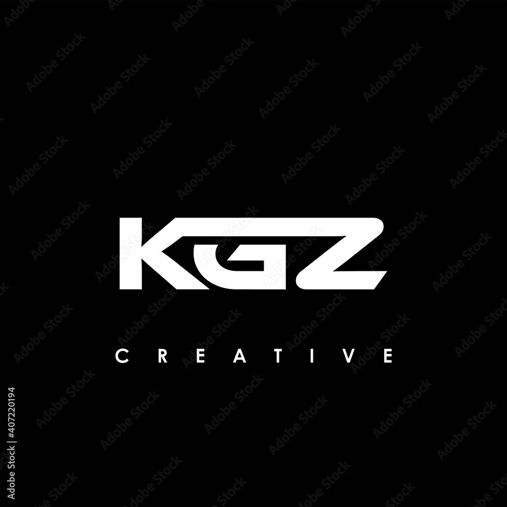 KGZ Letter Initial Logo Design Template Vector Illustration	
