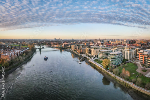 Aerial view of Hammersmith in west London © William