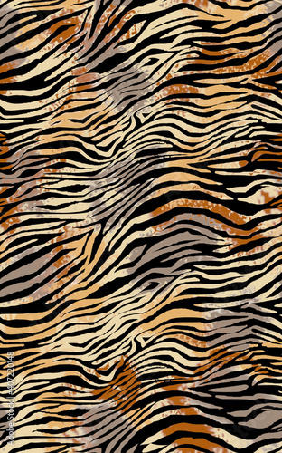 Seamless zebra pattern, animal print.