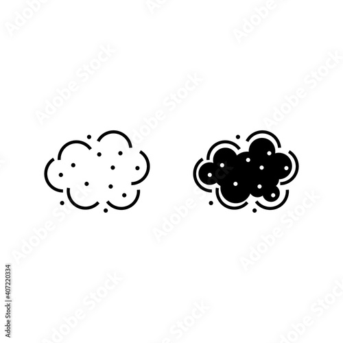 Set of Dust icon. Vector. EPS 10
