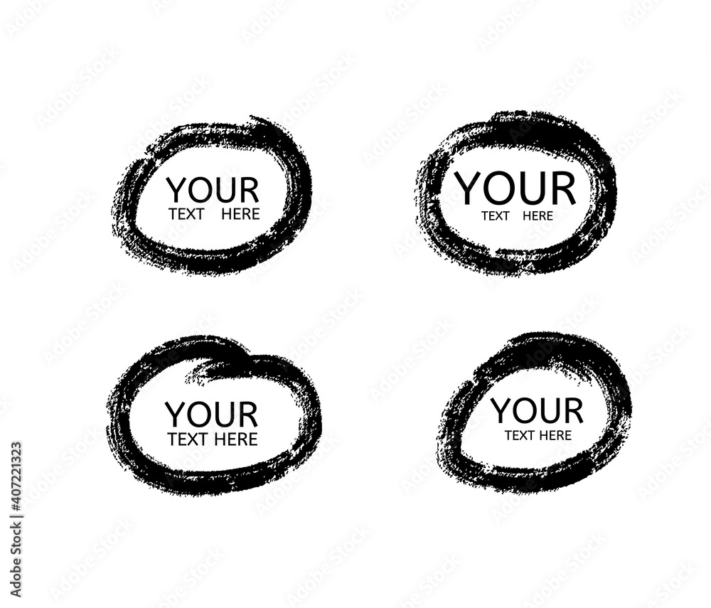 Hand drawn circle line sketch. Vector set circular scribble doodle round circles, message note mark design element. Pencil, pen, graffiti bubble, ball draft illustration. - Vector Hand drawn circle line sketch. Vector set circular scribble doodle round circles, message note mark design element. Pencil, pen, graffiti bubble, ball draft illustration. - Vector