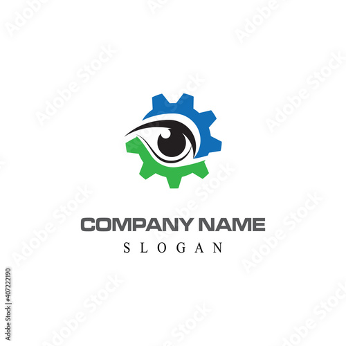 Gear Logo Template vector icon illustration design
