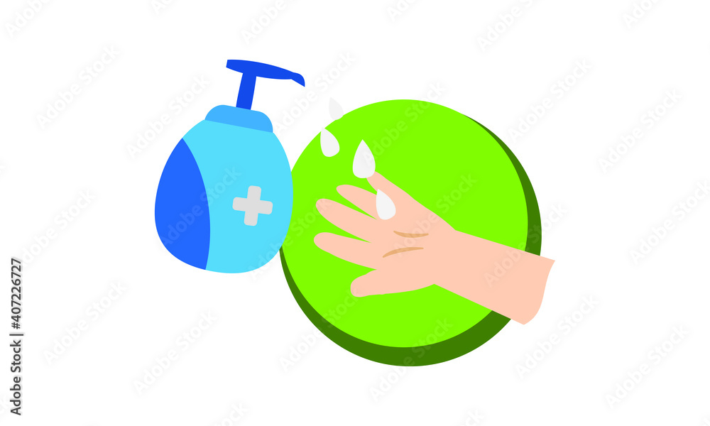 Washing hand for coronavirus prevention,COVID-19 prevention,Vector illustration. Washing hand for coronavirus prevention,COVID-19 prevention,Vector illustration.