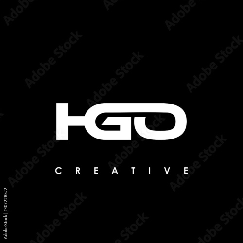 HGO Letter Initial Logo Design Template Vector Illustration	
 photo