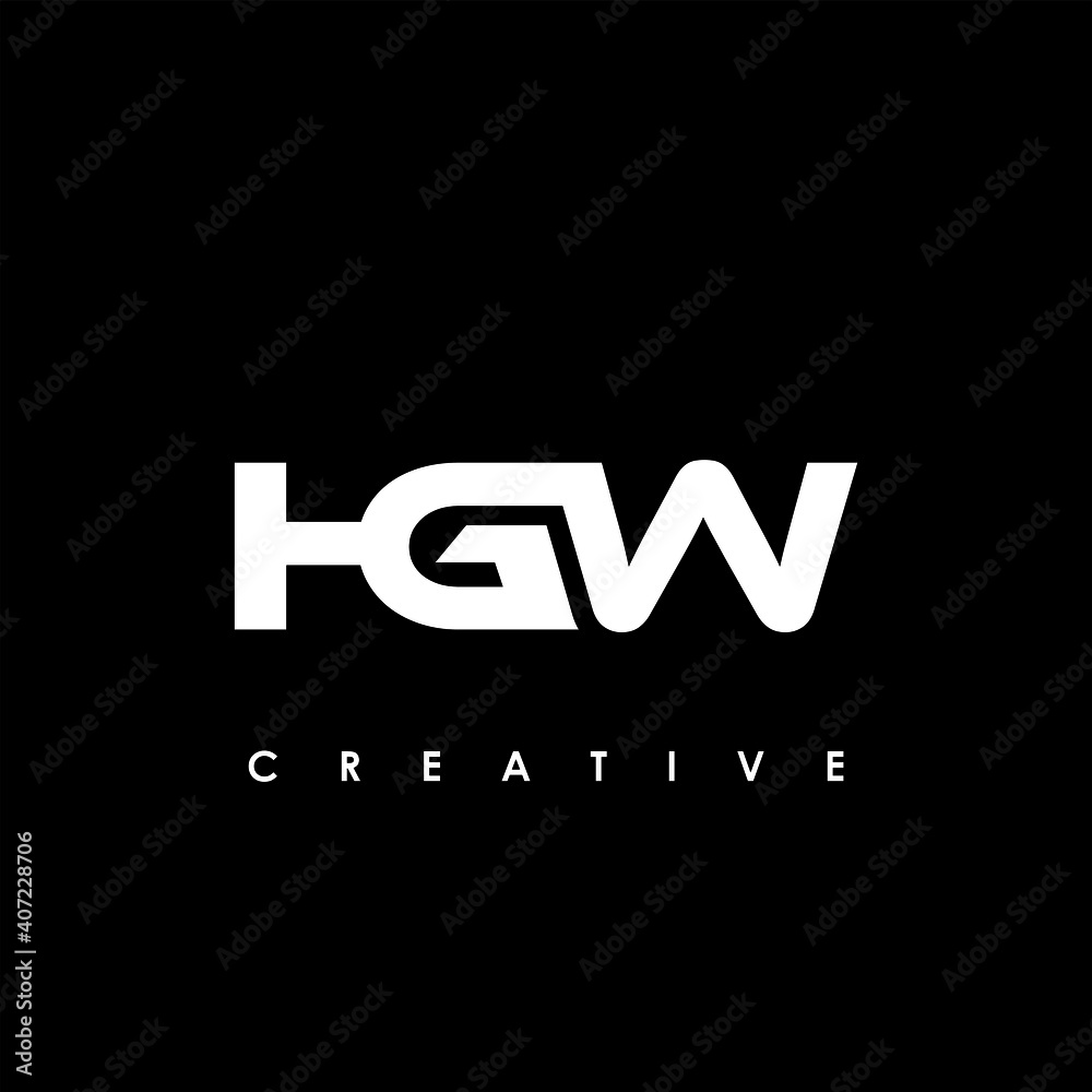 HGW Letter Initial Logo Design Template Vector Illustration	
