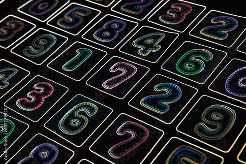 Wallpaper Mural Background of numbers. Finance data concept. Matematic. Seamless pattern with numbers. financial crisis concept. Business success. Torontodigital.ca