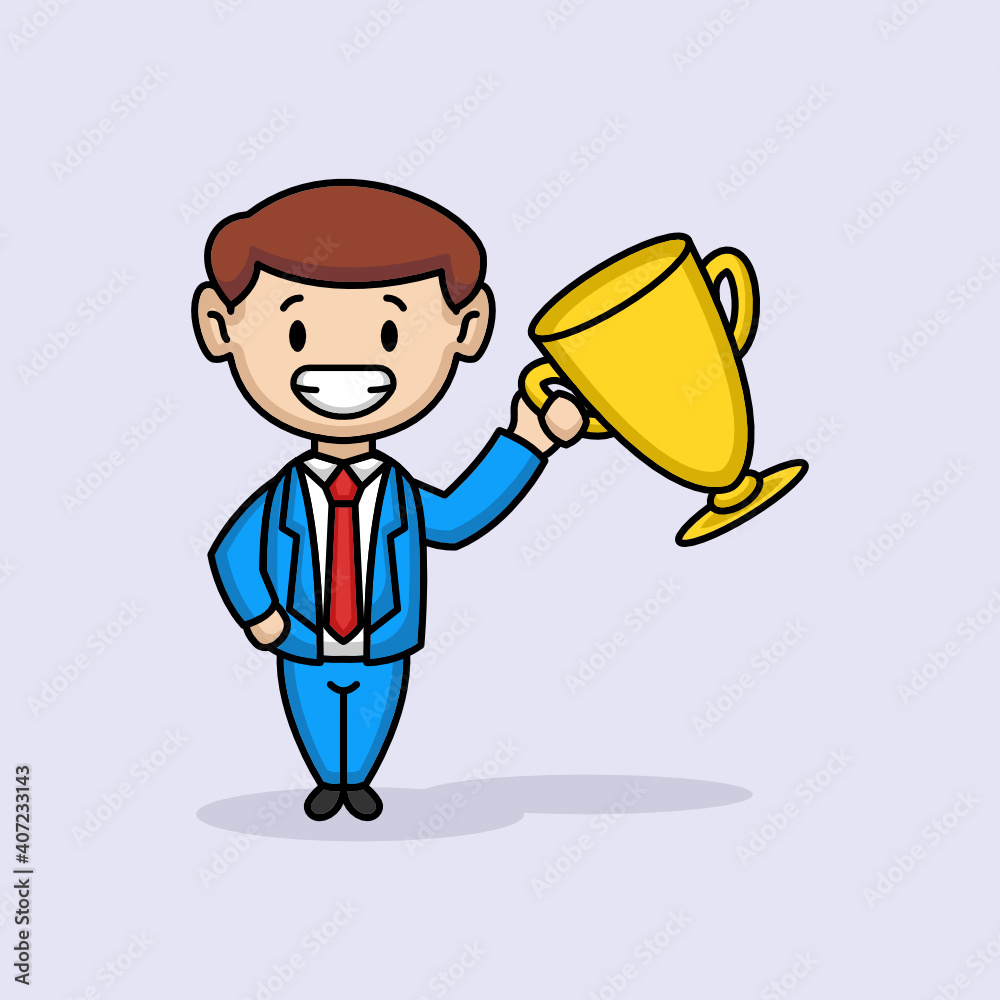 cute businessman kid in a suit