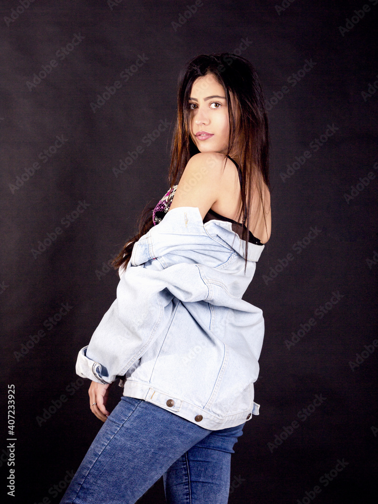 sexy woman with jacket shoot in studio sexy woman with jacket shoot in studio