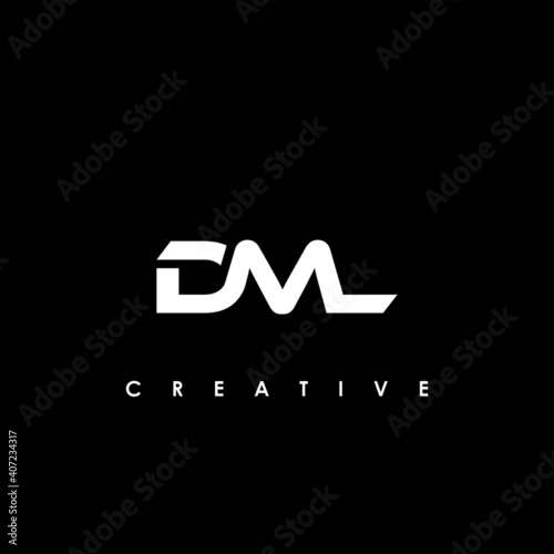 DML Letter Initial Logo Design Template Vector Illustration	
 photo