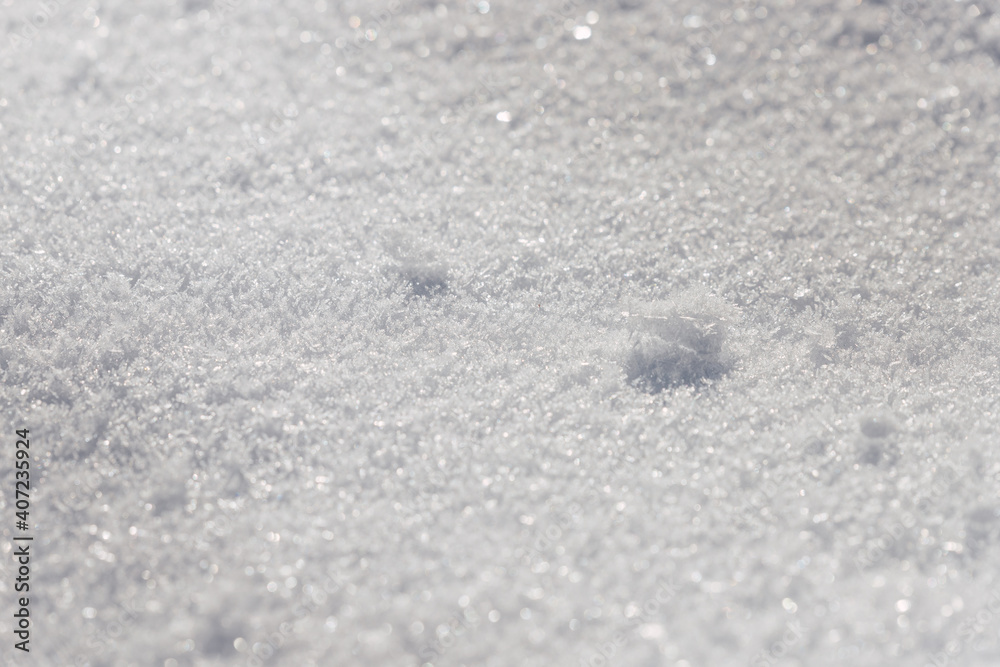 Texture of fallen snow after storm Filomena Texture of fallen snow after storm Filomena