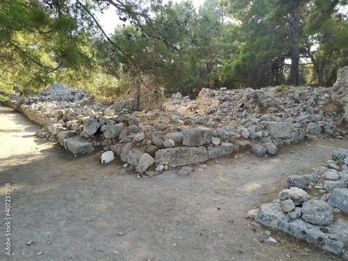 Ruins of Olympos Ancient City at location Antalya, Turkey