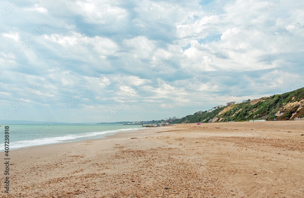 Bournemouth beach, Dorset, England, in the summertime,