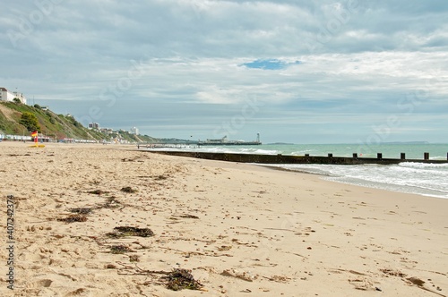 Bournemouth beach in summer.