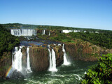 The waterfalls of Iguazu viewed from the Brazilian side