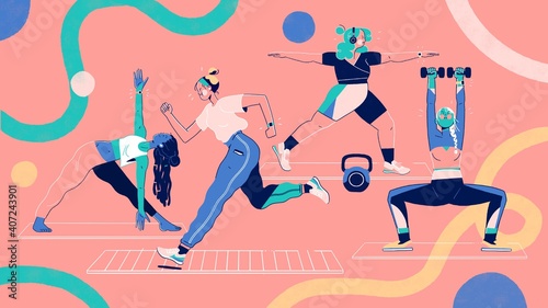 Gym Illustration photo