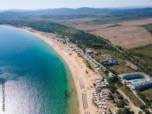 Aerial view of Gradina (Garden) Beach, Bulgaria