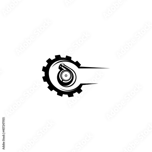 logo turbo designs simple and elegant. automotive logo design vector