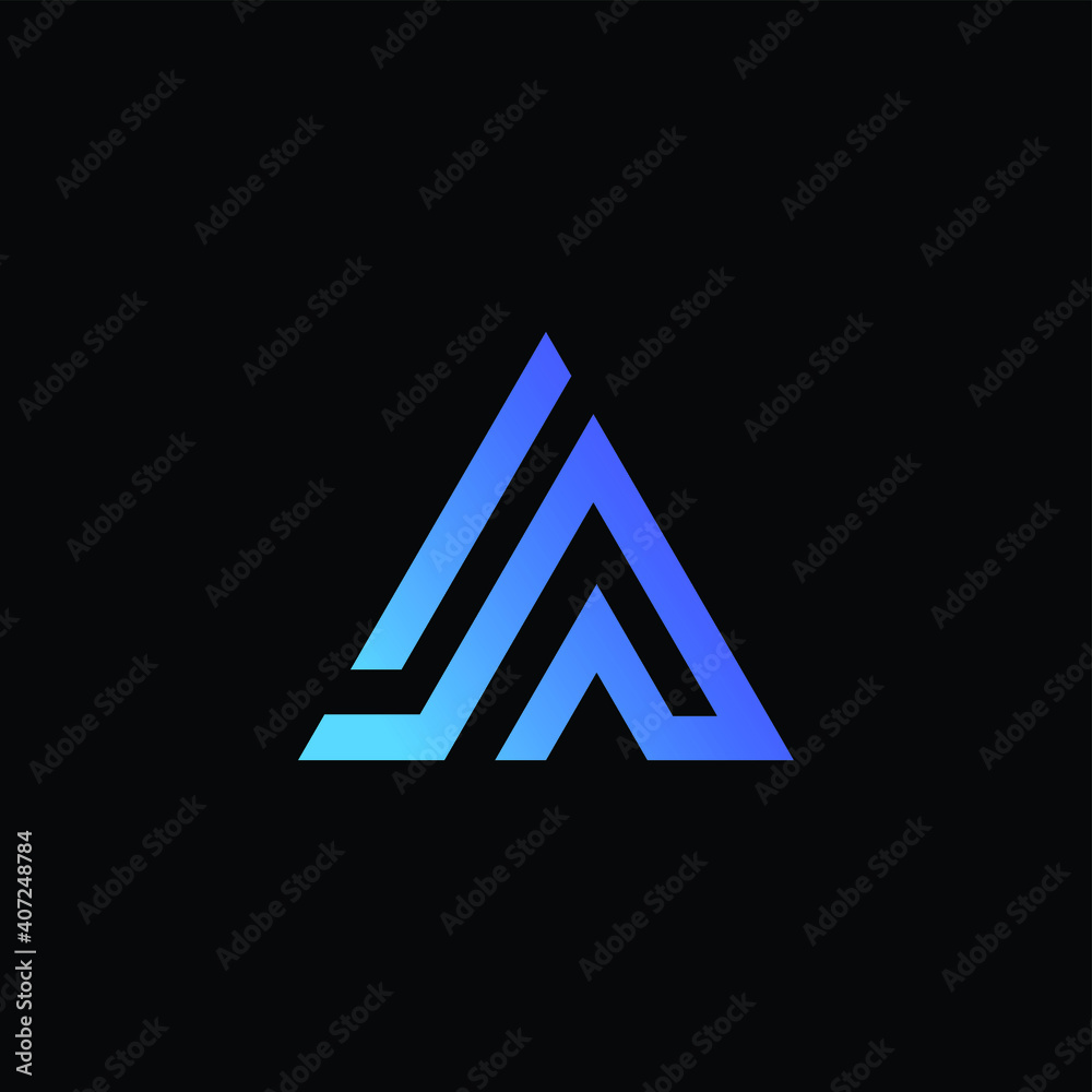 Letra inicial AI con logotipo en minúsculas redondeadas Letra inicial AI con logotipo en minúsculas redondeadas