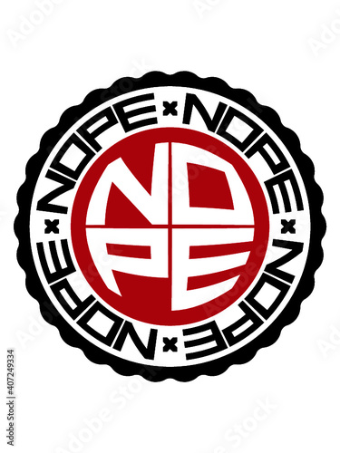 Stempel NOPE Rund 