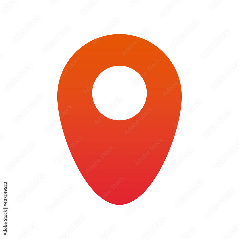 pin pointer location flat style icon pin pointer location flat style icon