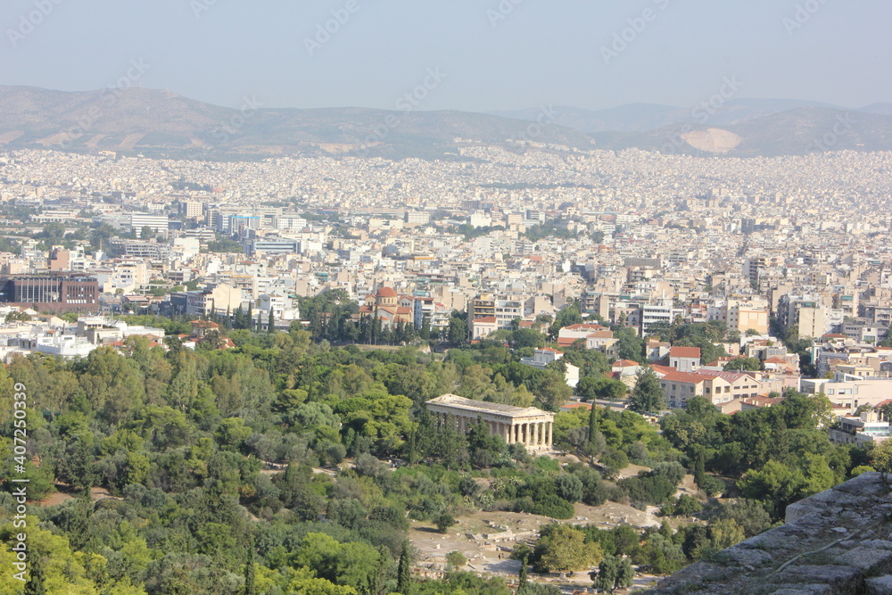 Athènes vue de l'Acropole