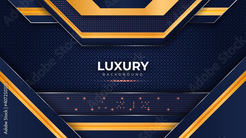 New Luxury Background Modern Lighting and abstract gold color Design