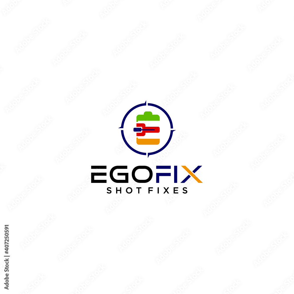 Shot Fixes Logo Design Modern Shot Fixes Logo Design Modern