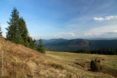 Fototapeta Naklejka Na Ścianę i Meble -  Landscape of Zywiec Beskids, Poland