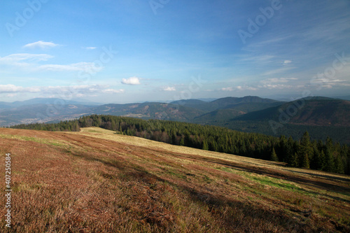 Fototapeta Naklejka Na Ścianę i Meble -  Landscape of Zywiec Beskids, Poland