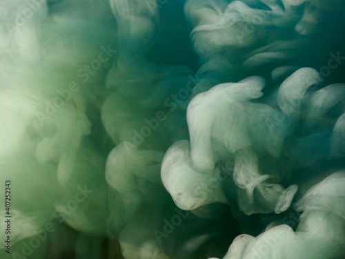green smoke abstract background