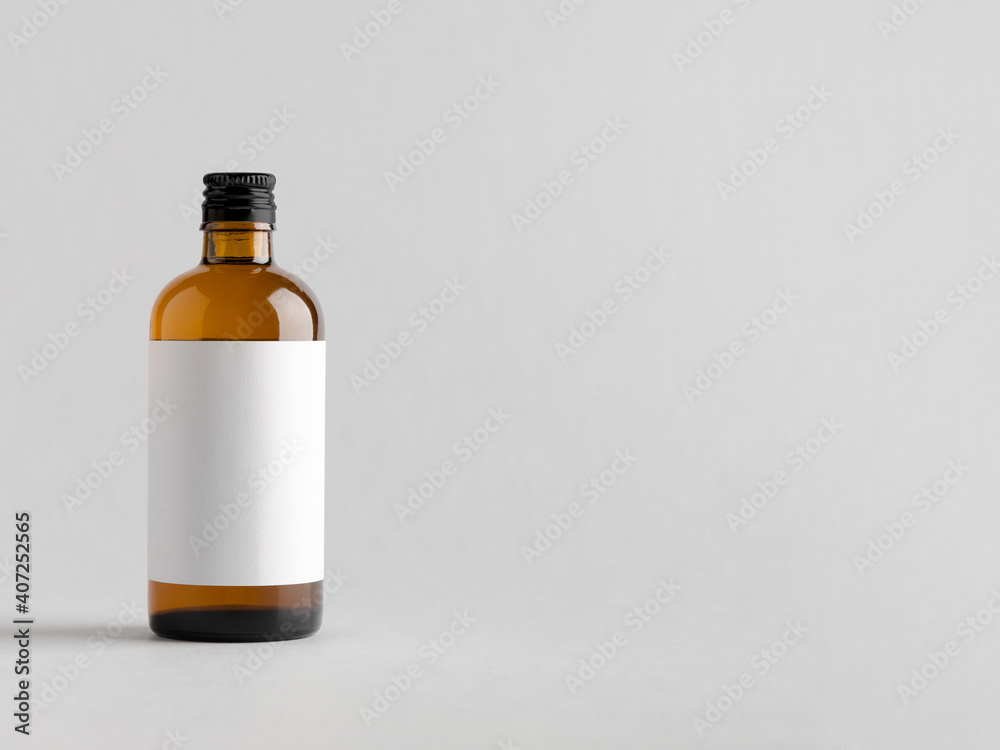 Syrup bottle isolated on the white background Syrup bottle isolated on the white background