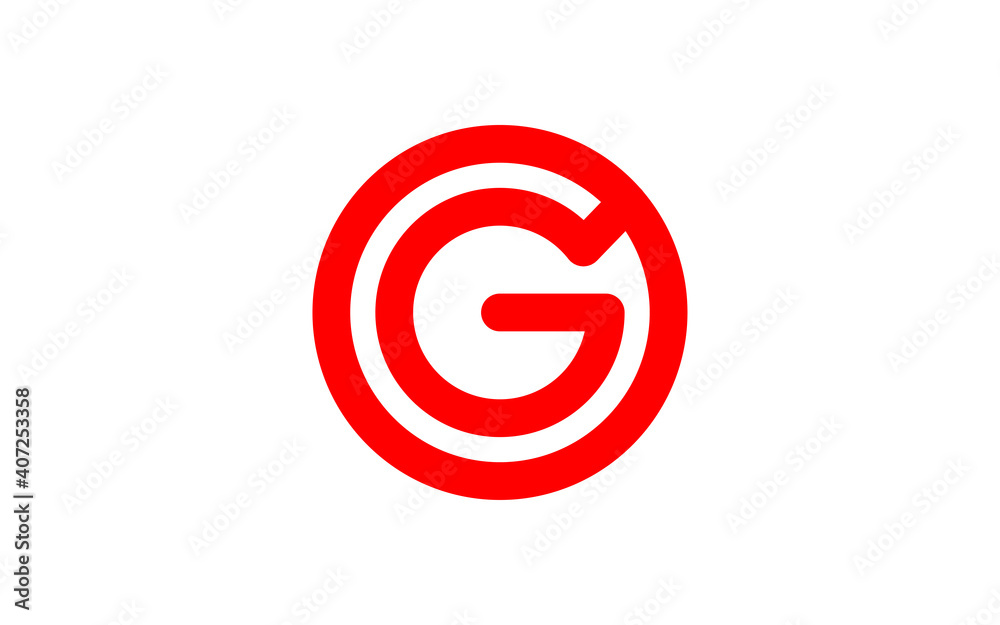 Illustration vector graphic of letter CG icon logo template design Illustration vector graphic of letter CG icon logo template design