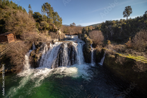 Po  o da Broca Waterfall in Serra da Estrela Natural Park   Portugal