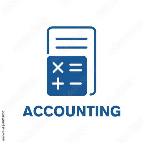 Vector logo of an accounting company, finance