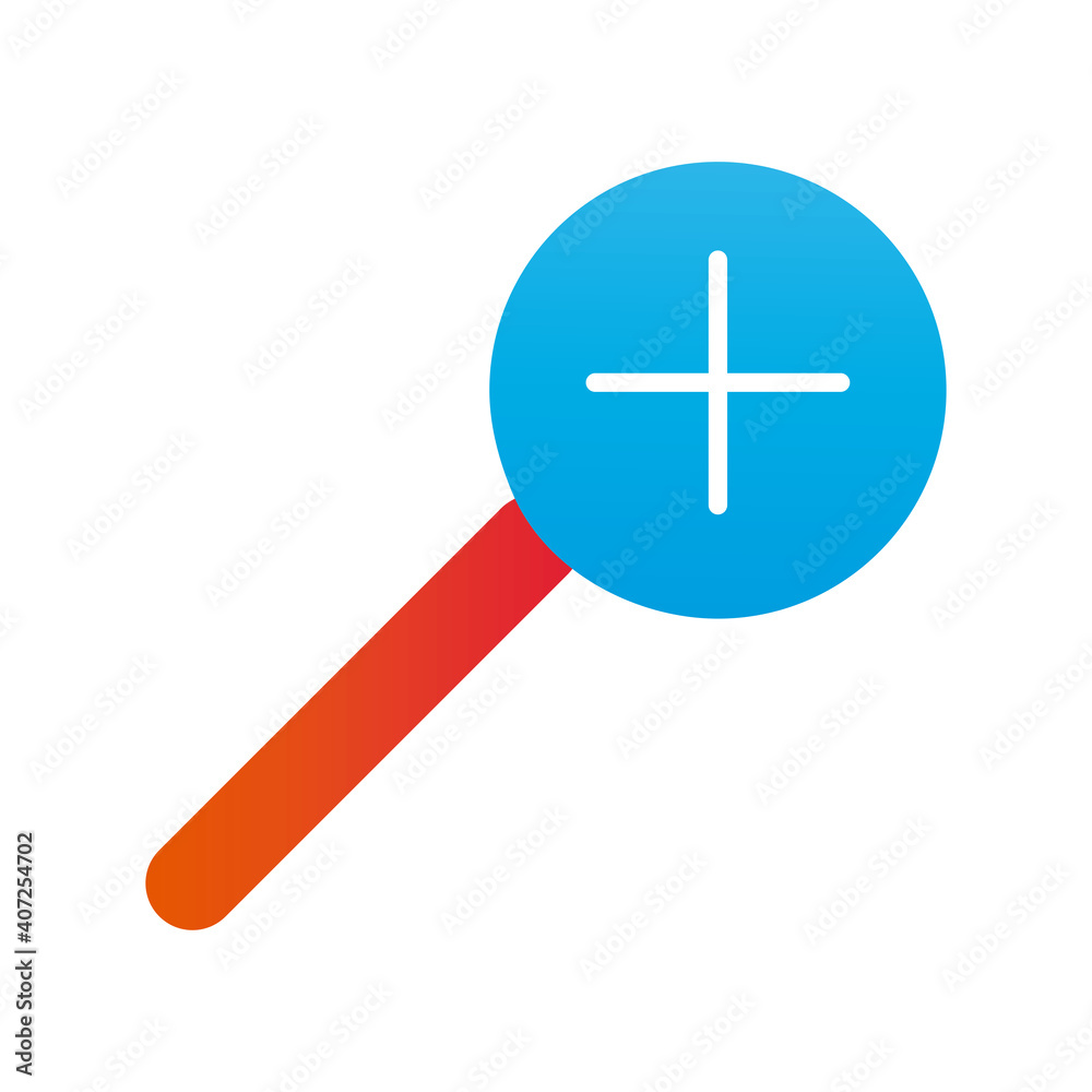 magnifying glass flat style icon magnifying glass flat style icon