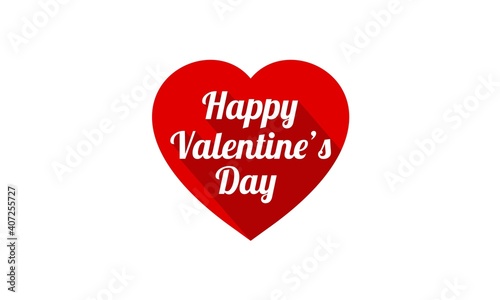 Happy valentines day designs, isolated on white background. Vector Illustration