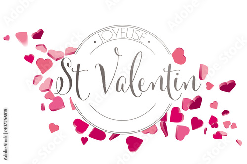 French Valentines day hearts