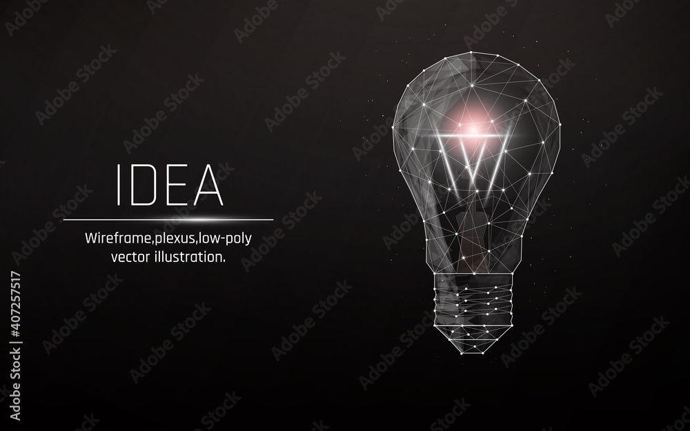 Vector Incandescent light bulb with bright light. Creative good idea ...
