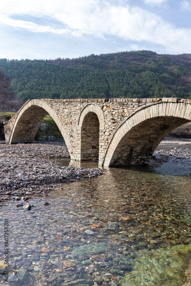 Ancient Roman bridge near village of Nenkovo, Bulgaria