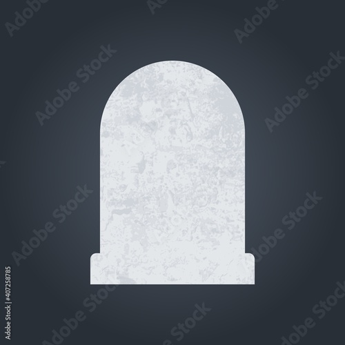 Blank headstone vector