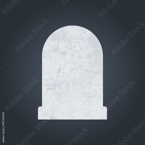 Blank headstone vector