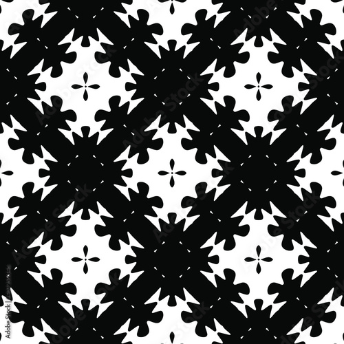 Wallpaper Mural Black and white texture. seamless geometric pattern.  Torontodigital.ca
