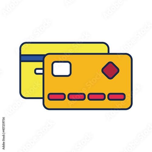 credit card flat style icon